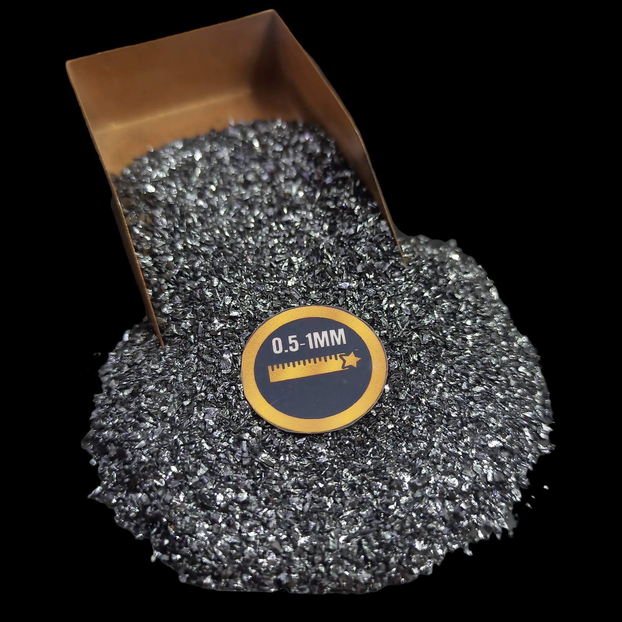 Earthmines Siliconite Gemstone Crushed 0.5-1mm Natural Loose Stone for Resin Art, Jewelry Inlay, Reiki, Chakra Healing & Crystal Bottles