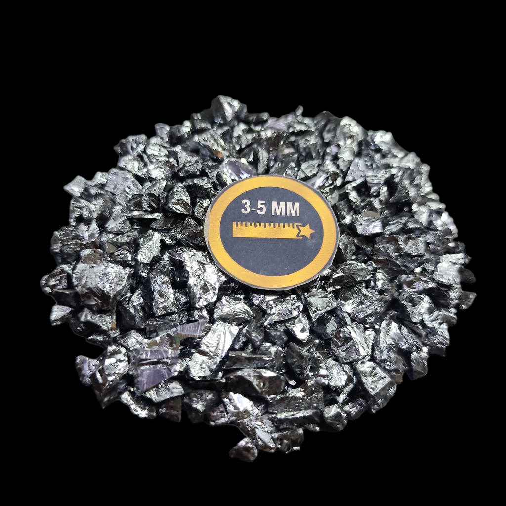 Earthmines Siliconite Gemstone Crushed 3-5mm Natural Loose Stone for Vase Fillers, Crystal Decor, Reiki, Chakra Healing & Feng Shui