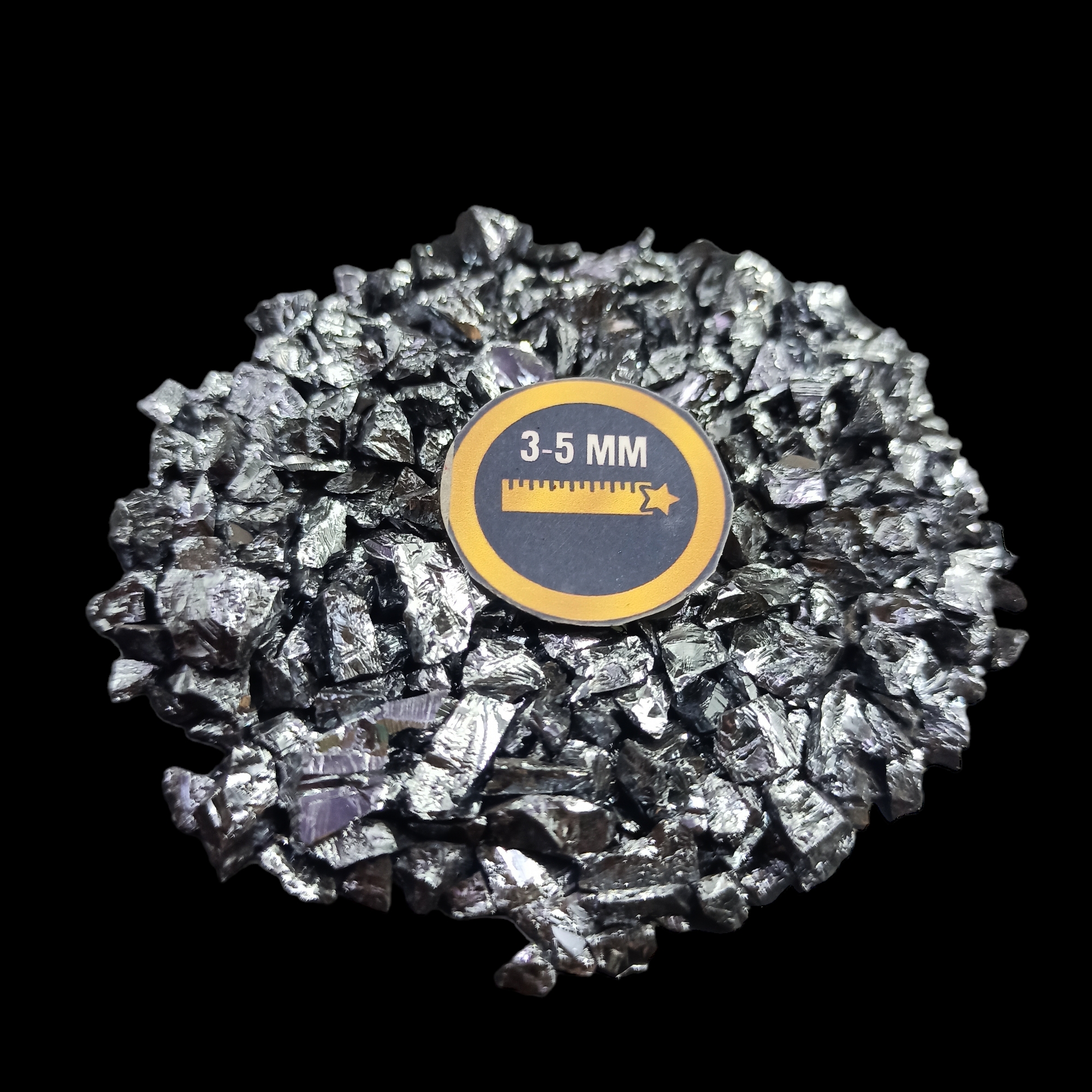 Earthmines Siliconite Gemstone Crushed 3-5mm Natural Loose Stone for Vase Fillers, Crystal Decor, Reiki, Chakra Healing & Feng Shui