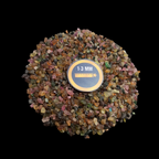 Earthmines Multi Tourmaline Gemstone Crushed 1-3mm Natural Loose Stone for Orgonite, Jewelry, Reiki, Chakra Healing & Home Decor