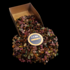 Earthmines Multi Tourmaline Gemstone Crushed 3-5mm Natural Loose Stone for Vase Fillers, Crystal Decor, Reiki, Chakra Healing & Feng Shui