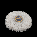 Earthmines White King Gemstone Crushed 1-3mm Natural Loose Stone for Orgonite, Jewelry, Reiki, Chakra Healing & Home Decor