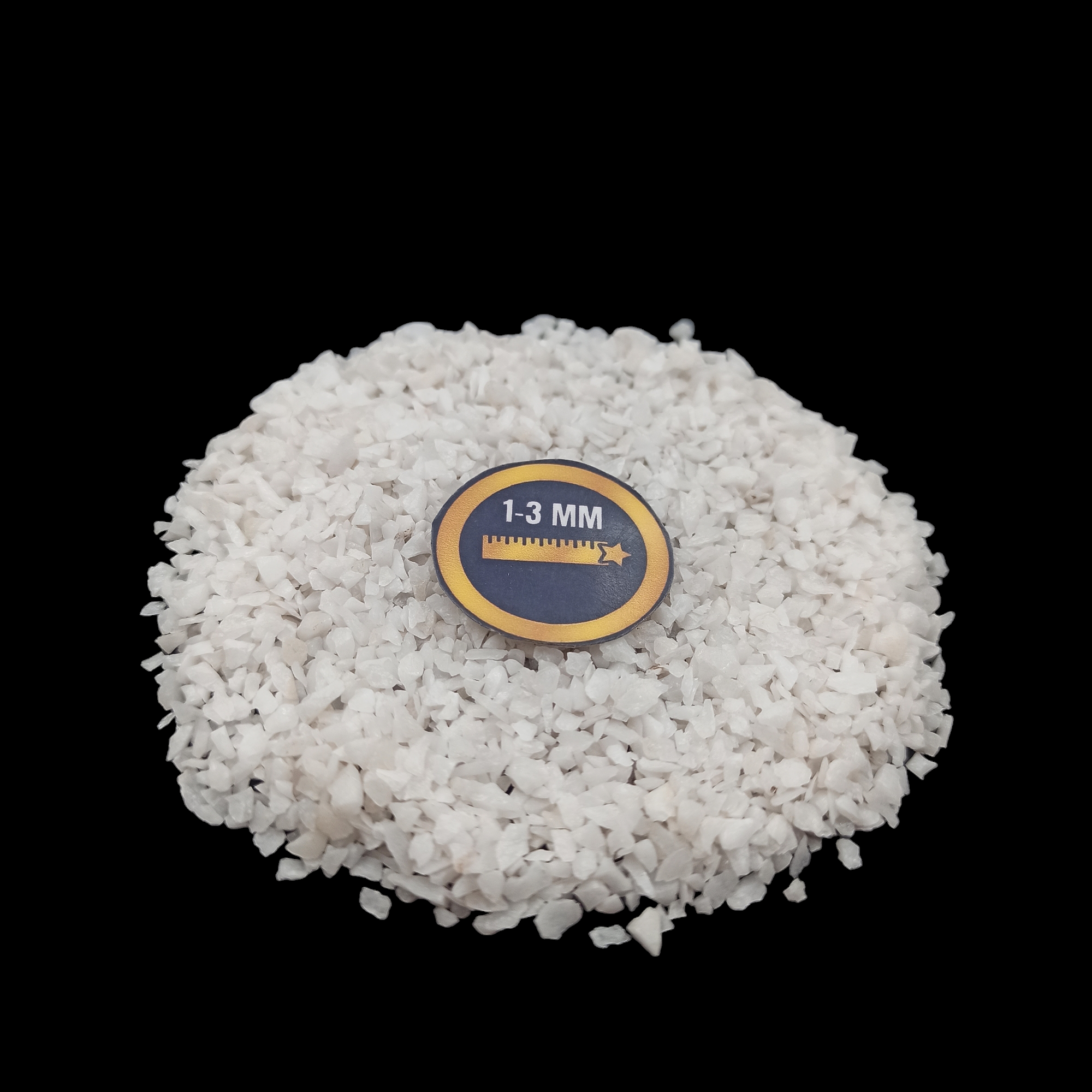 Earthmines White King Gemstone Crushed 1-3mm Natural Loose Stone for Orgonite, Jewelry, Reiki, Chakra Healing & Home Decor