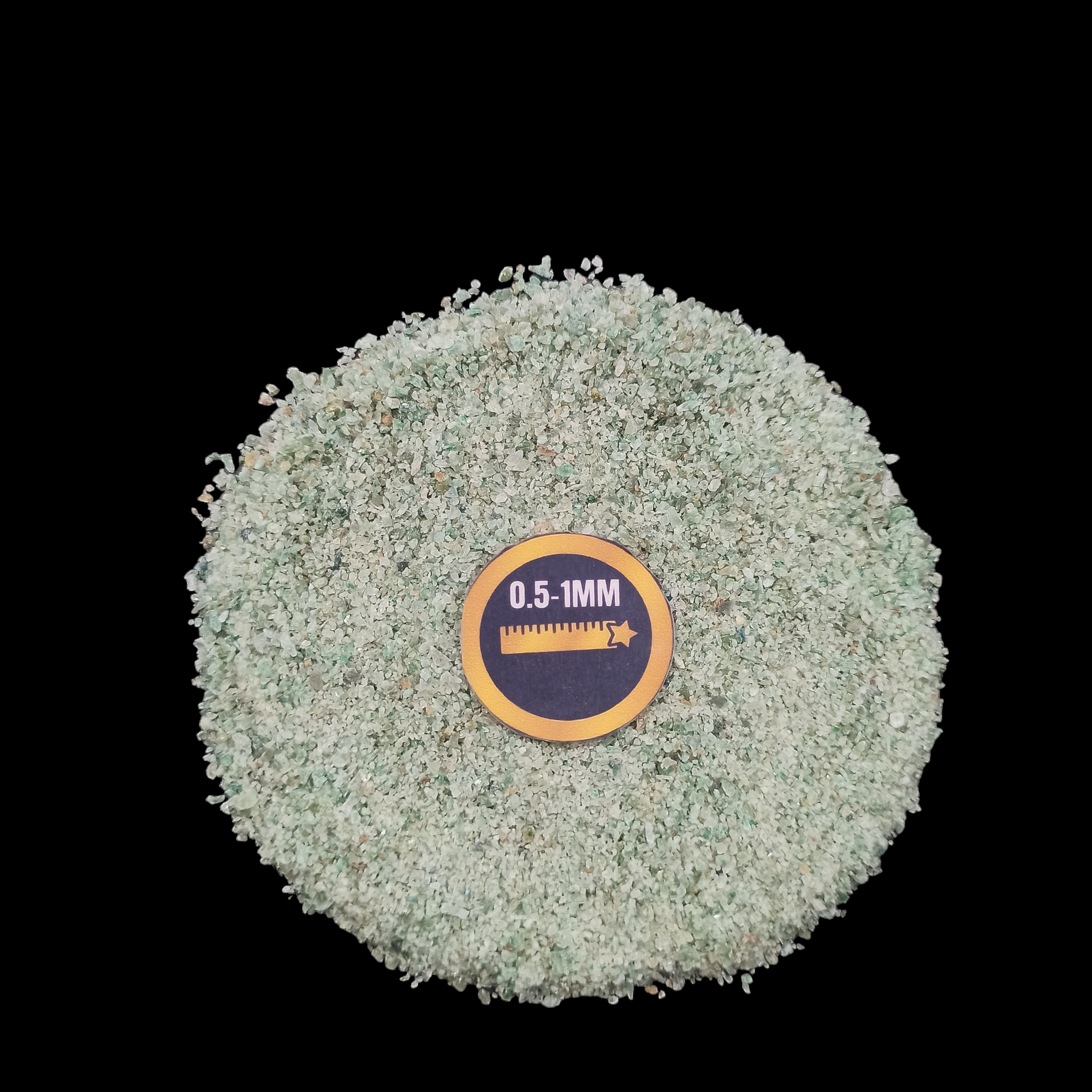 Earthmines Green Jade Gemstone Crushed 0.5-1mm Natural Loose Stone for Resin Art, Jewelry Inlay, Reiki, Chakra Healing & Crystal Bottles