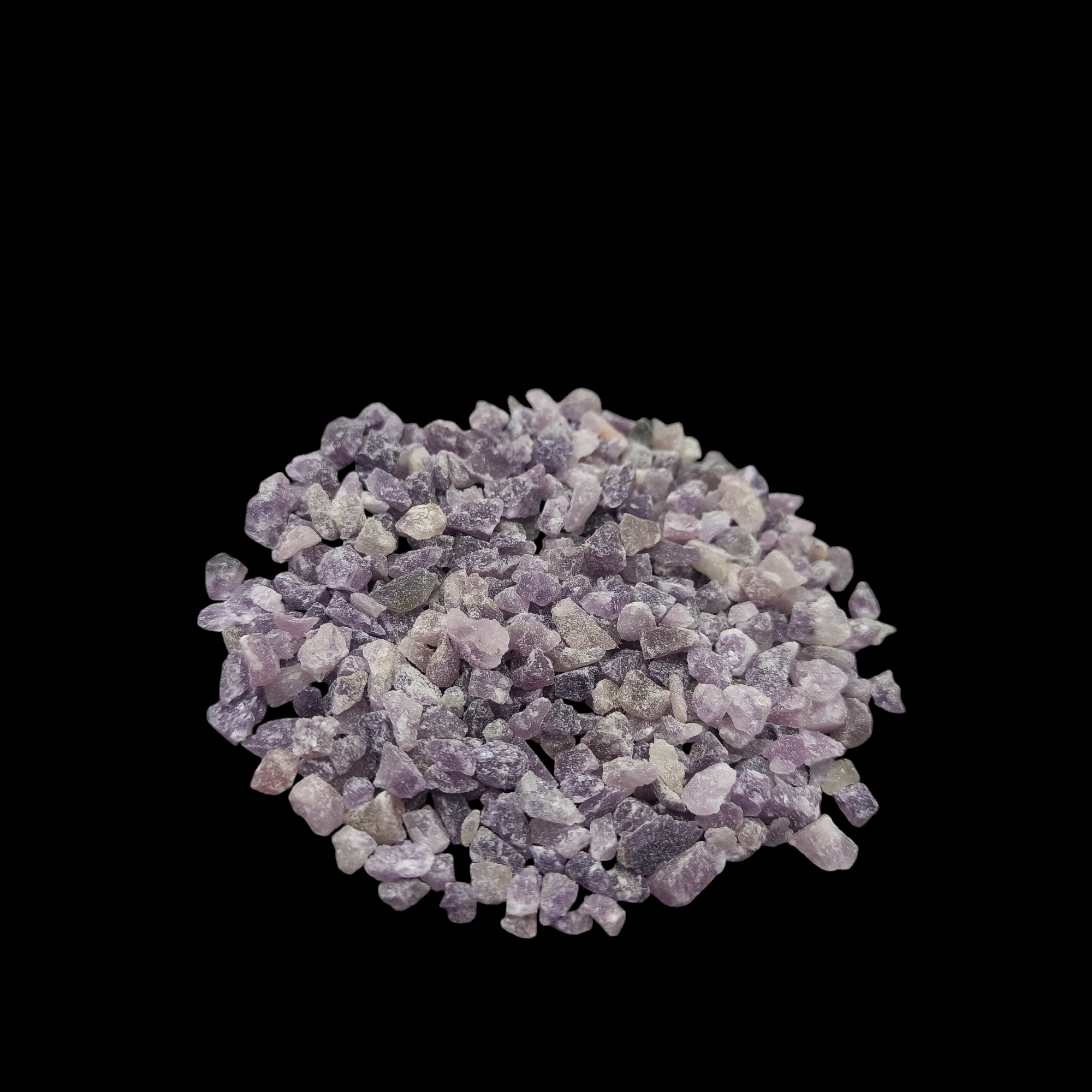 Earthmines Lepidolite Gemstone Crushed 3-5mm Natural Loose Stone for Vase Fillers, Crystal Decor, Reiki, Chakra Healing & Feng Shui