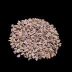 Earthmines Rhodonite Gemstone Crushed 3-5mm Natural Loose Stone for Vase Fillers, Crystal Decor, Reiki, Chakra Healing & Feng Shui