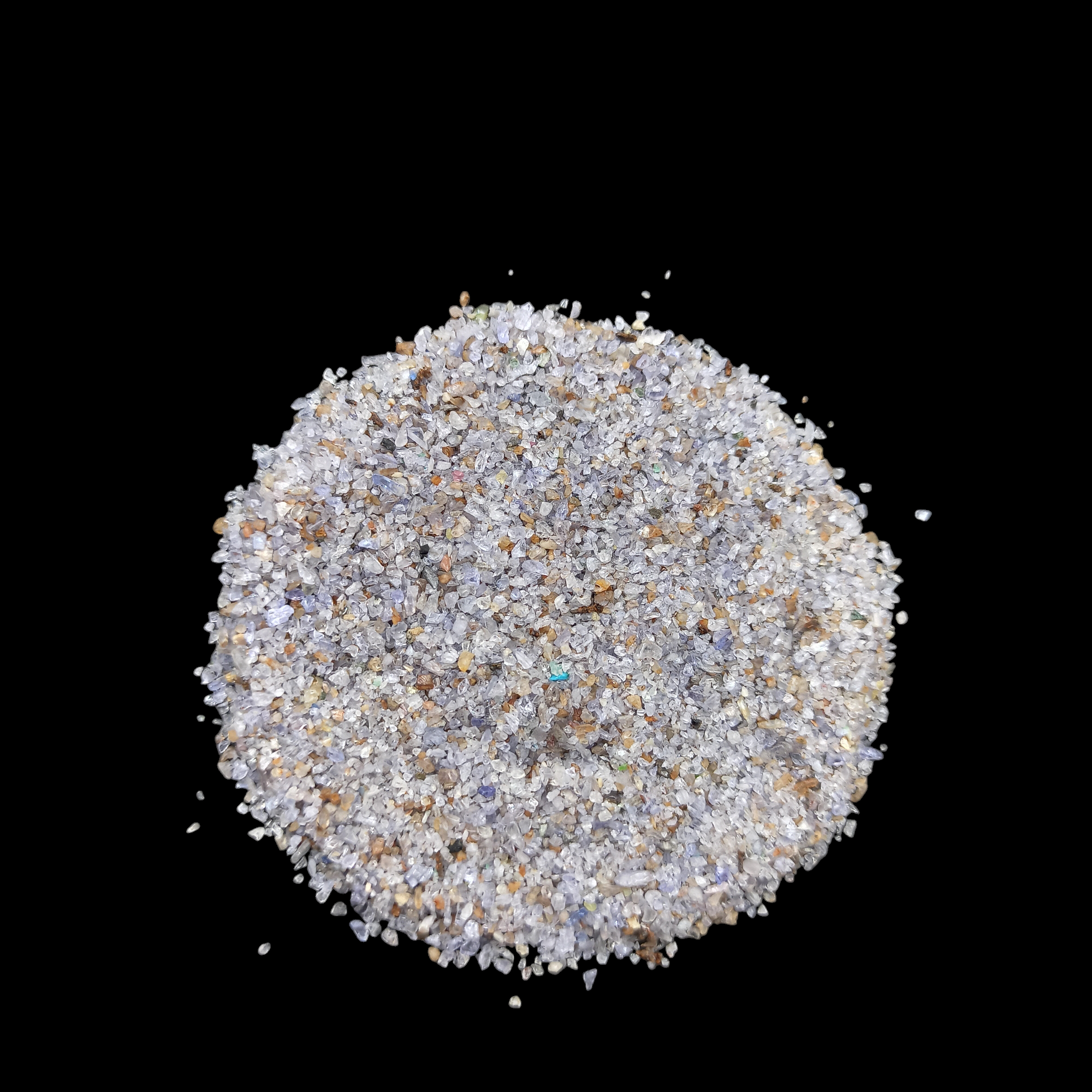 Earthmines Tanzanite Gemstone Crushed 0.5-1mm Natural Loose Stone for Resin Art, Jewelry Inlay, Reiki, Chakra Healing & Crystal Bottles