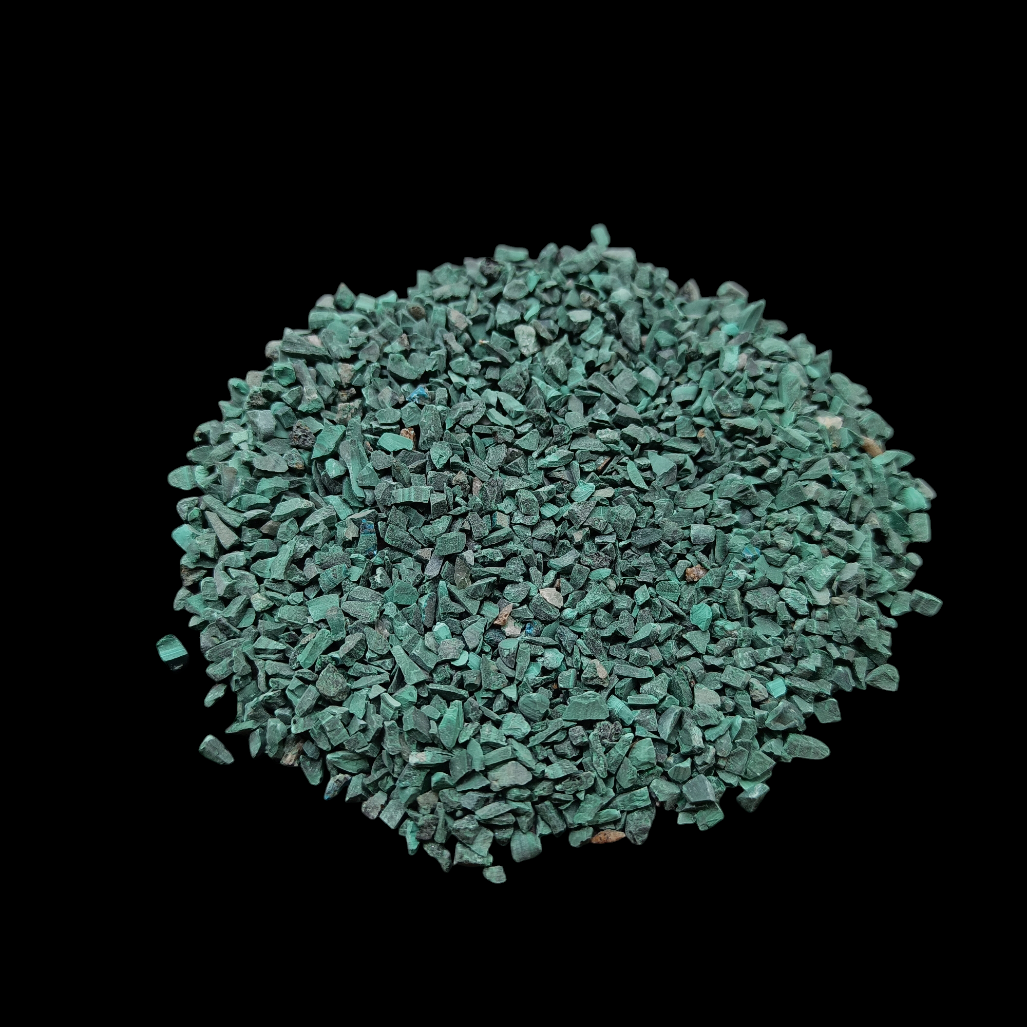 Earthmines Natural Malachite Gemstone Crushed 1-3mm Natural Loose Stone for Orgonite, Jewelry, Reiki, Chakra Healing & Home Decor