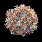 Earthmines New 7 Chackra Gemstone Crushed 3-5mm Natural Loose Stone for Vase Fillers, Crystal Decor, Reiki, Chakra Healing & Feng Shui