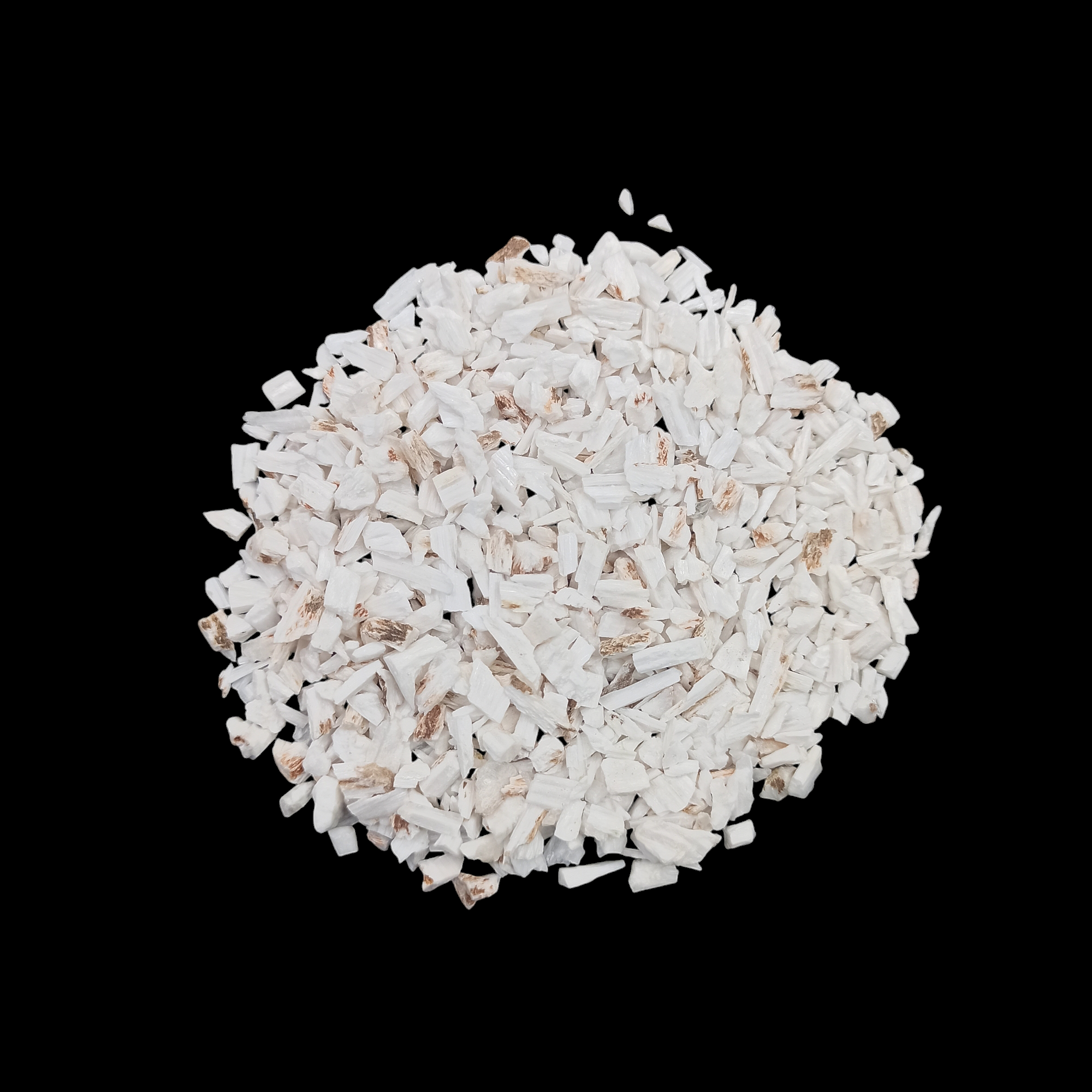 Earthmines Scolecite Gemstone Crushed 3-5mm Natural Loose Stone for Vase Fillers, Crystal Decor, Reiki, Chakra Healing & Feng Shui
