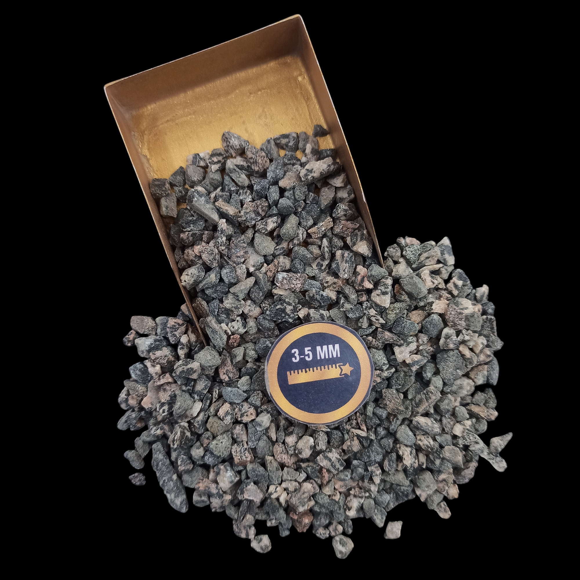 Earthmines Black Tourmaline Mica Gemstone Crushed 3-5mm Natural Loose Stone for Vase Fillers, Crystal Decor, Reiki, Chakra Healing & Feng Shui