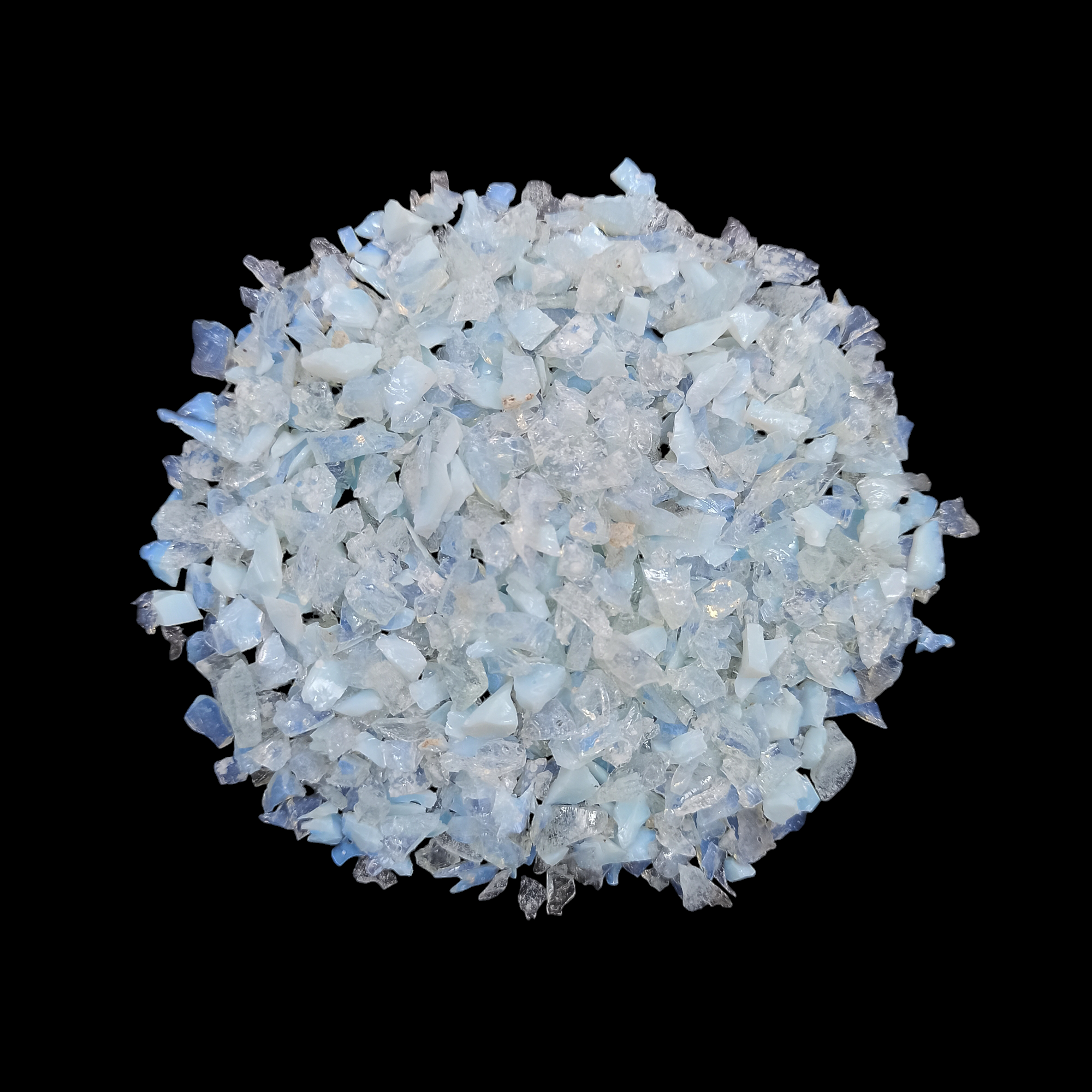 Earthmines Sea Opalite Gemstone Crushed 3-5mm Natural Loose Stone for Vase Fillers, Crystal Decor, Reiki, Chakra Healing & Feng Shui
