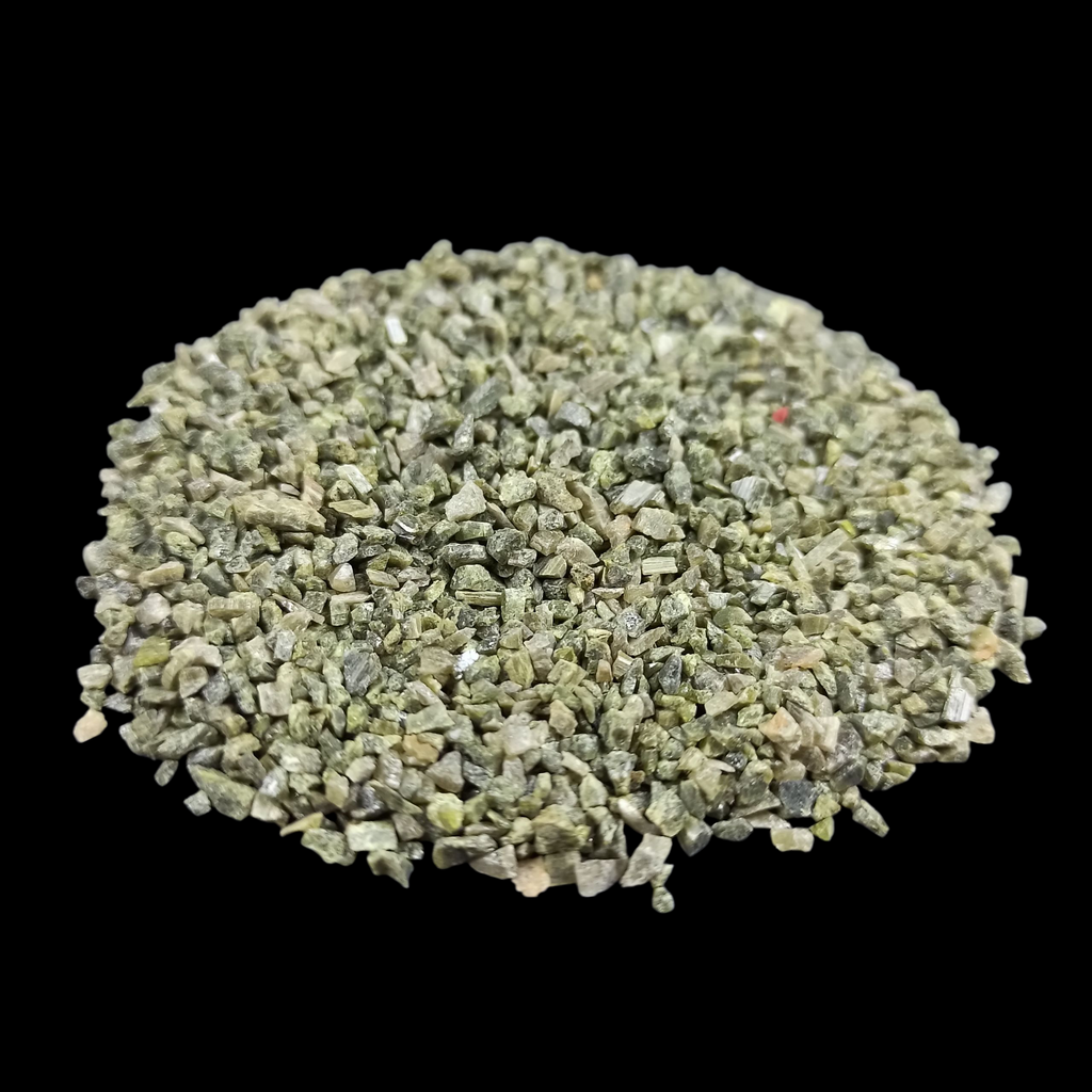Earthmines Green Tourmaline Gemstone Crushed 1-3mm Natural Loose Stone for Orgonite, Jewelry, Reiki, Chakra Healing & Home Decor