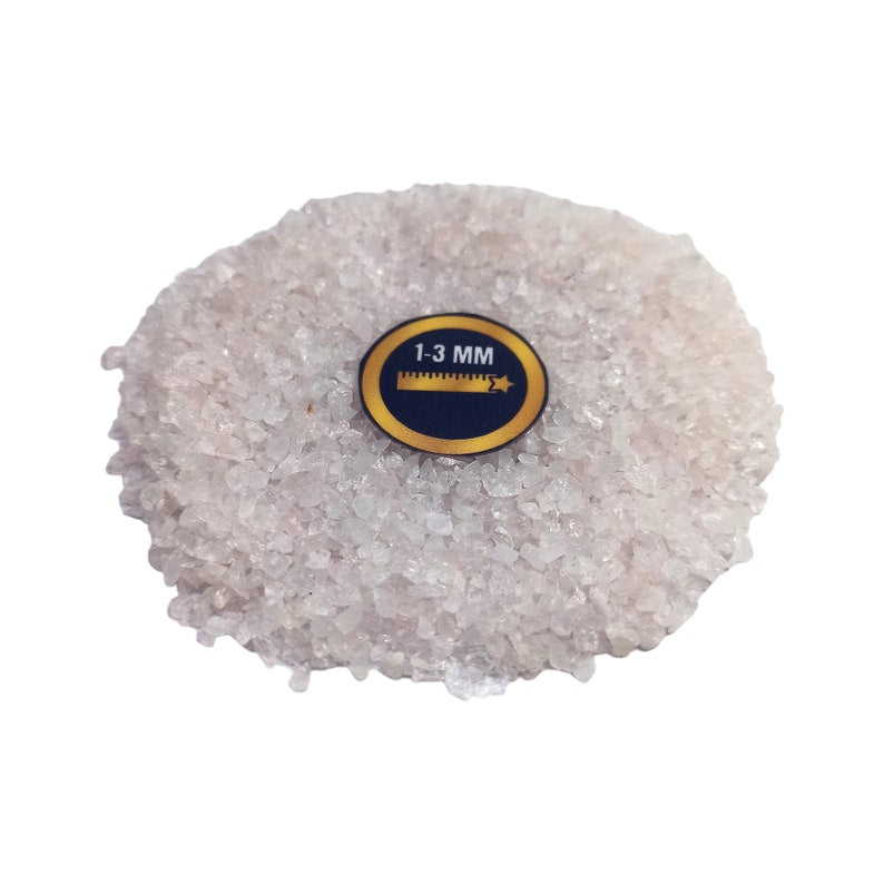 Earthmines Rose Quartz Gemstone Crushed 1-3mm Natural Loose Stone for Orgonite, Jewelry, Reiki, Chakra Healing & Home Decor - Image 4