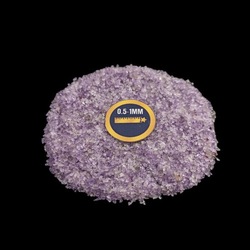 Earthmines Amethyst Gemstone Crushed 0.5-1mm Natural Loose Stone for Resin Art, Jewelry Inlay, Reiki, Chakra Healing & Crystal Bottles - Image 3