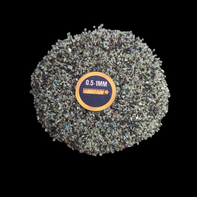Earthmines Emerald Gemstone Crushed 0.5-1mm Natural Loose Stone for Resin Art, Jewelry Inlay, Reiki, Chakra Healing & Crystal Bottles - Image 2