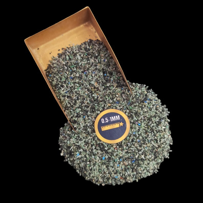 Earthmines Emerald Gemstone Crushed 0.5-1mm Natural Loose Stone for Resin Art, Jewelry Inlay, Reiki, Chakra Healing & Crystal Bottles - Image 3