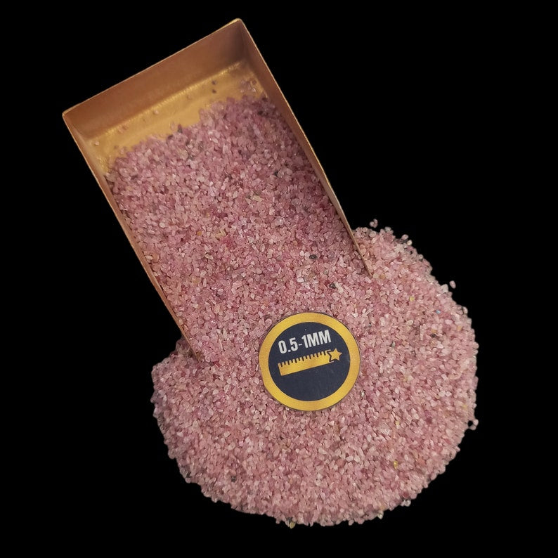 Earthmines Ruby Gemstone Crushed 0.5-1mm Natural Loose Stone for Resin Art, Jewelry Inlay, Reiki, Chakra Healing & Crystal Bottles - Image 3