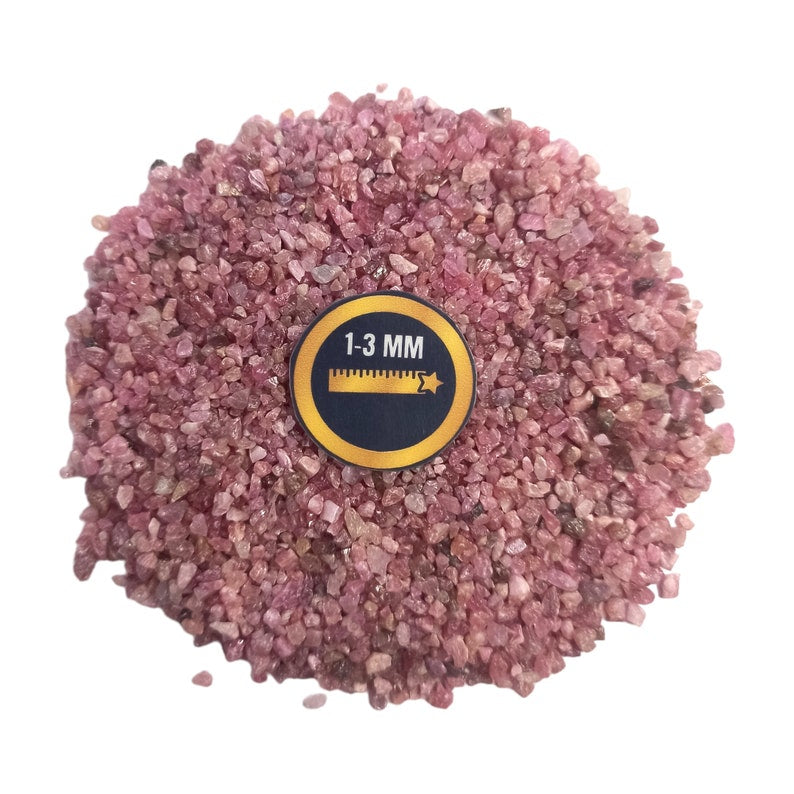 Earthmines Ruby Gemstone Crushed 1-3mm Natural Loose Stone for Orgonite, Jewelry, Reiki, Chakra Healing & Home Decor - Image 4
