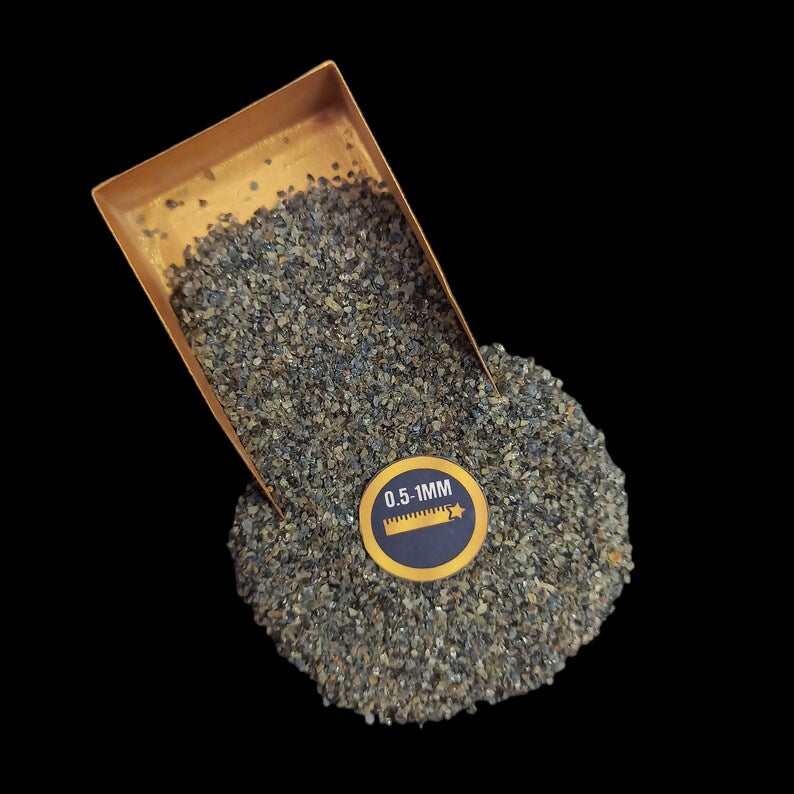 Earthmines Sapphire Gemstone Crushed 0.5-1mm Natural Loose Stone for Resin Art, Jewelry Inlay, Reiki, Chakra Healing & Crystal Bottles - Image 3