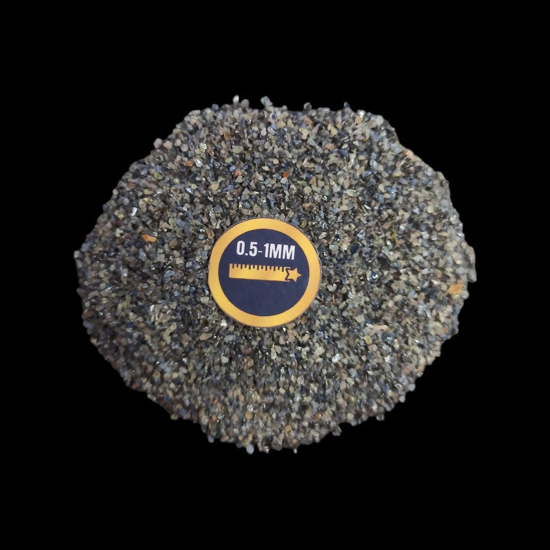 Earthmines Sapphire Gemstone Crushed 0.5-1mm Natural Loose Stone for Resin Art, Jewelry Inlay, Reiki, Chakra Healing & Crystal Bottles - Image 2