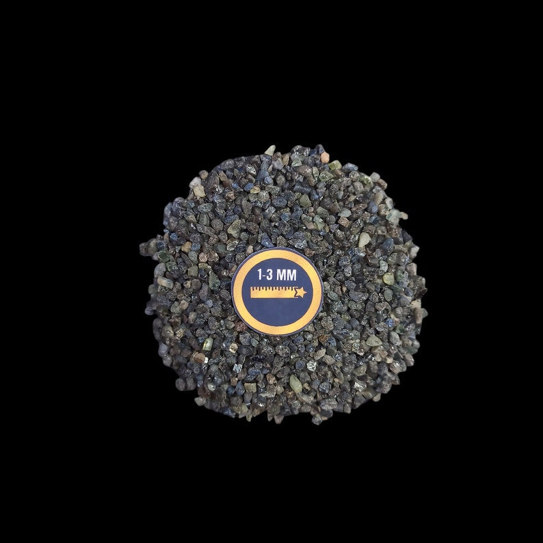 Earthmines Sapphire Gemstone Crushed 1-3mm Natural Loose Stone for Orgonite, Jewelry, Reiki, Chakra Healing & Home Decor - Image 2