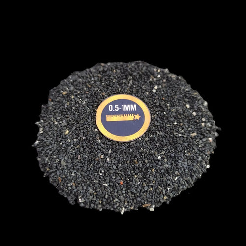 Earthmines Black Tourmaline Gemstone Crushed 0.5-1mm Natural Loose Stone for Resin Art, Jewelry Inlay, Reiki, Chakra Healing & Crystal Bottles - Image 2