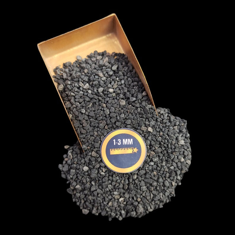 Earthmines Black Onyx Gemstone Crushed 1-3mm Natural Loose Stone for Orgonite, Jewelry, Reiki, Chakra Healing & Home Decor - Image 3