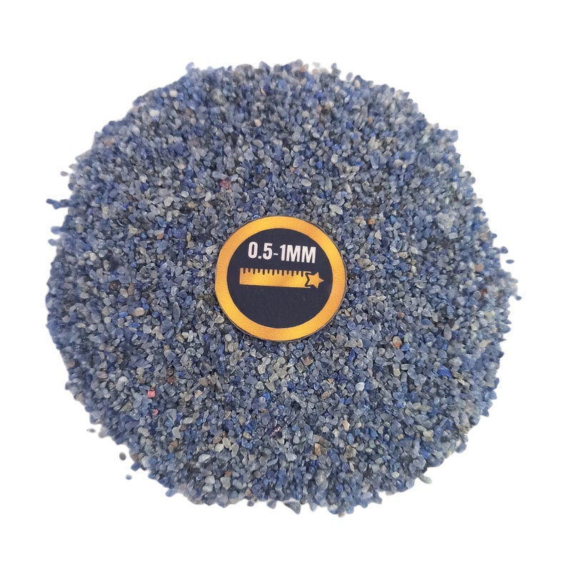 Earthmines Sodalite Gemstone Crushed 0.5-1mm Natural Loose Stone for Resin Art, Jewelry Inlay, Reiki, Chakra Healing & Crystal Bottles - Image 4
