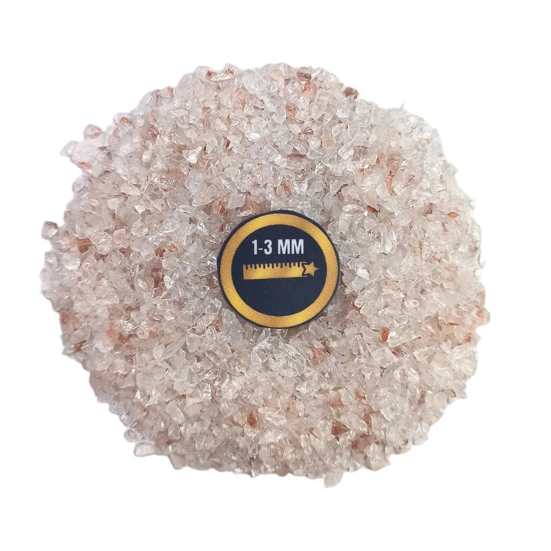 Earthmines Cherry Quartz Gemstone Crushed 1-3mm Natural Loose Stone for Orgonite, Jewelry, Reiki, Chakra Healing & Home Decor - Image 4