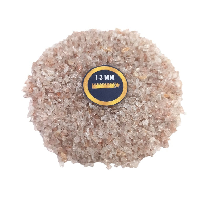 Earthmines Strawberry Quartz Gemstone Crushed 1-3mm Natural Loose Stone for Orgonite, Jewelry, Reiki, Chakra Healing & Home Decor - Image 4