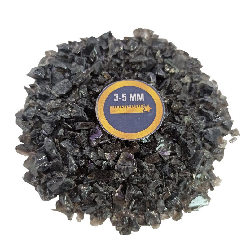 Earthmines Black Obsidian Gemstone Crushed 3-5mm Natural Loose Stone for Vase Fillers, Crystal Decor, Reiki, Chakra Healing & Feng Shui - Image 4