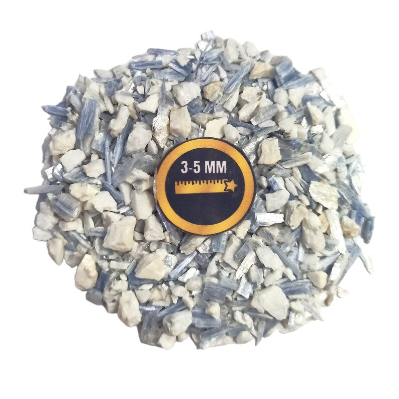Earthmines Blue Kyanite Gemstone Crushed 3-5mm Natural Loose Stone for Vase Fillers, Crystal Decor, Reiki, Chakra Healing & Feng Shui - Image 4