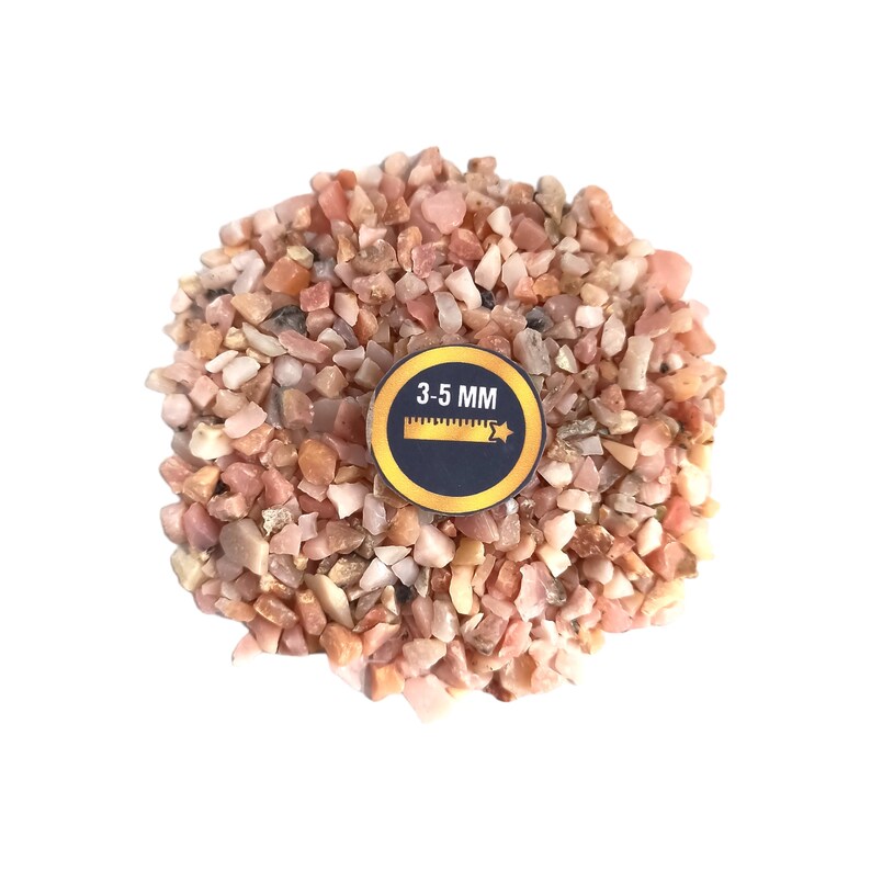 Earthmines Pink Opal Gemstone Crushed 3-5mm Natural Loose Stone for Vase Fillers, Crystal Decor, Reiki, Chakra Healing & Feng Shui - Image 4