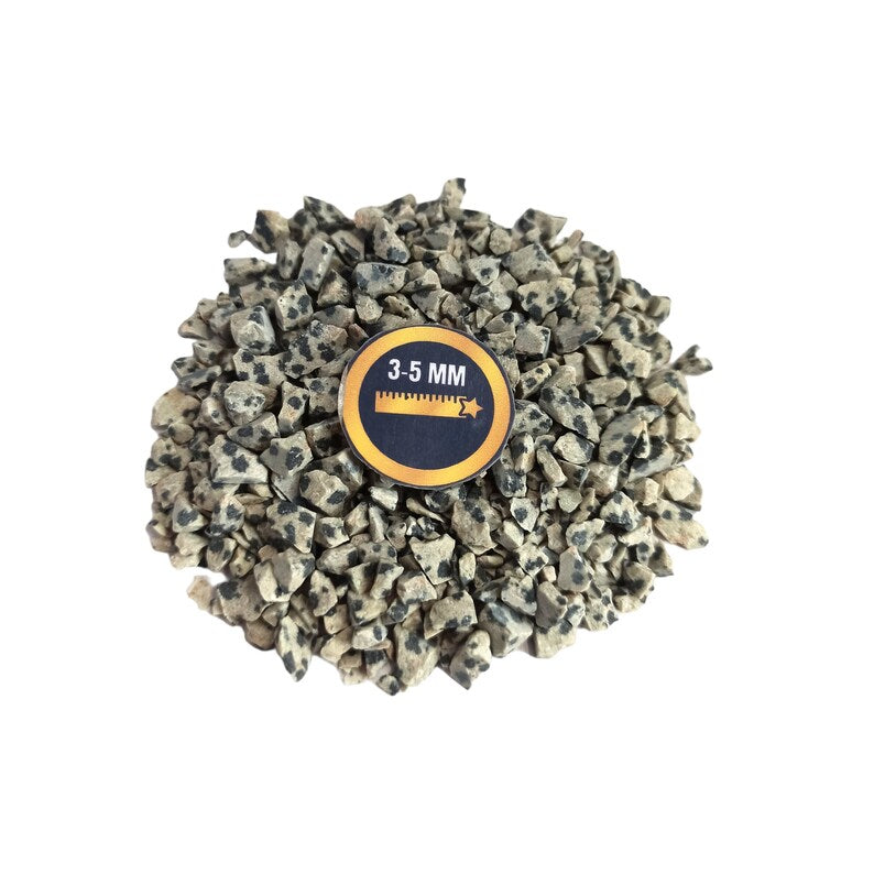 Earthmines Dalmatian Jasper Gemstone Crushed 3-5mm Natural Loose Stone for Vase Fillers, Crystal Decor, Reiki, Chakra Healing & Feng Shui - Image 4