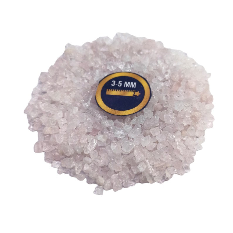 Earthmines Rose Quartz Gemstone Crushed 3-5mm Natural Loose Stone for Vase Fillers, Crystal Decor, Reiki, Chakra Healing & Feng Shui - Image 4