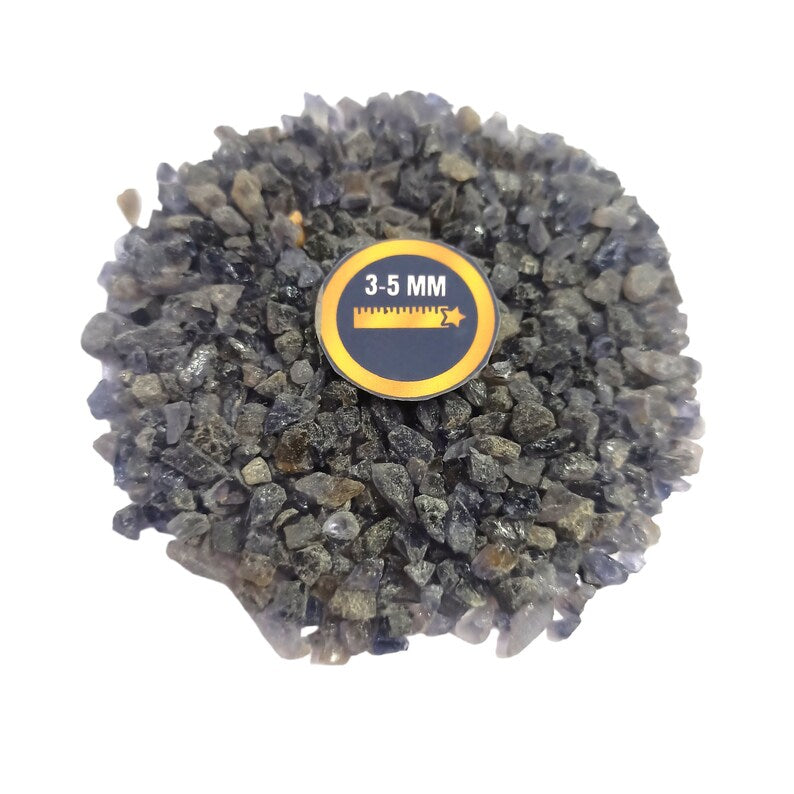 Earthmines Natural Iolite Gemstone Crushed 3-5mm Natural Loose Stone for Vase Fillers, Crystal Decor, Reiki, Chakra Healing & Feng Shui - Image 4