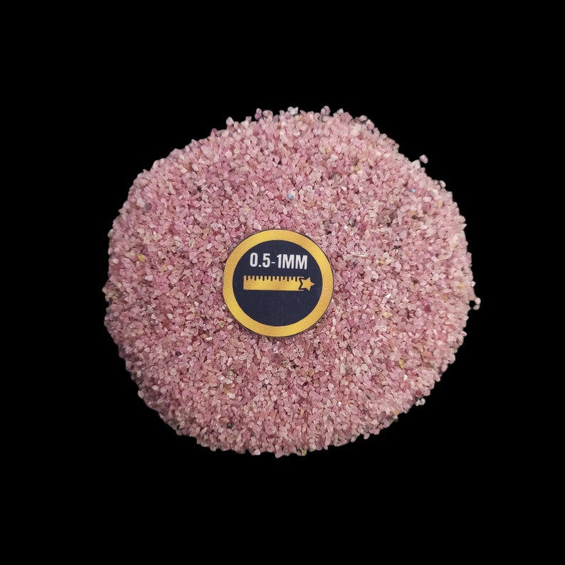 Earthmines Ruby Gemstone Crushed 0.5-1mm Natural Loose Stone for Resin Art, Jewelry Inlay, Reiki, Chakra Healing & Crystal Bottles - Image 2