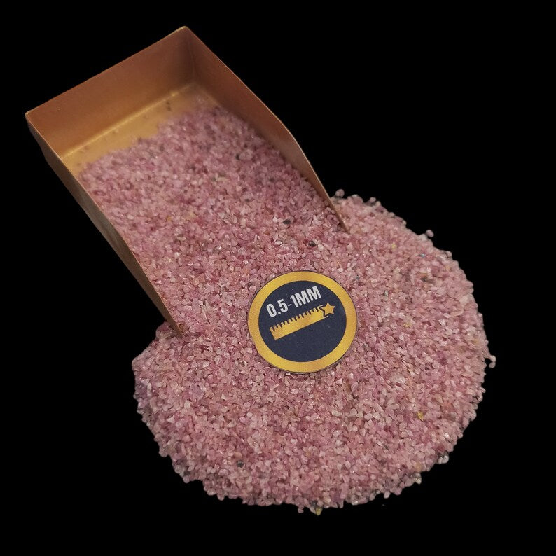 Earthmines Ruby Gemstone Crushed 0.5-1mm Natural Loose Stone for Resin Art, Jewelry Inlay, Reiki, Chakra Healing & Crystal Bottles - Image 1