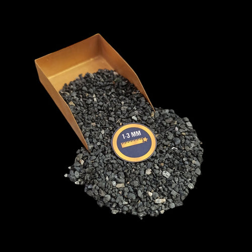 Earthmines Black Tourmaline Gemstone Crushed 1-3mm Natural Loose Stone for Orgonite, Jewelry, Reiki, Chakra Healing & Home Decor - Image 1