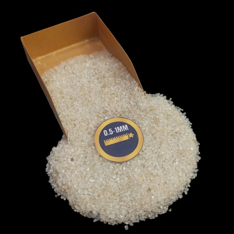 Earthmines Citrine Gemstone Crushed 0.5-1mm Natural Loose Stone for Resin Art, Jewelry Inlay, Reiki, Chakra Healing & Crystal Bottles - Image 1