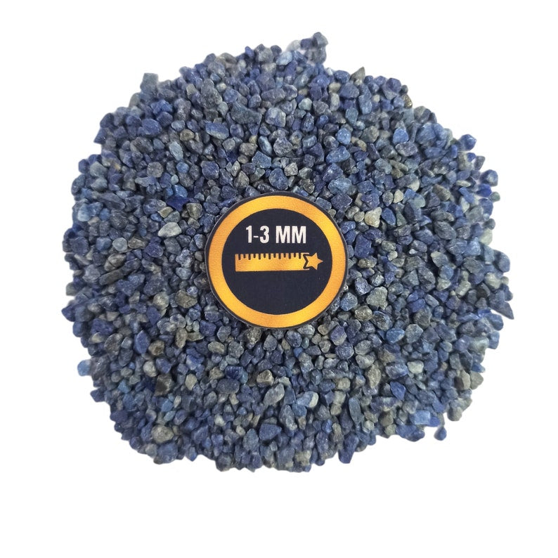 Earthmines Lapis Gemstone Crushed 1-3mm Natural Loose Stone for Orgonite, Jewelry, Reiki, Chakra Healing & Home Decor - Image 4