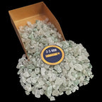Earthmines Green Aventurine Gemstone Crushed 3-5mm Natural Loose Stone for Vase Fillers, Crystal Decor, Reiki, Chakra Healing & Feng Shui - Image 1