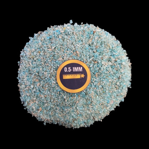 Earthmines Blue Apatite Gemstone Crushed 0.5-1mm Natural Loose Stone for Resin Art, Jewelry Inlay, Reiki, Chakra Healing & Crystal Bottles - Image 2