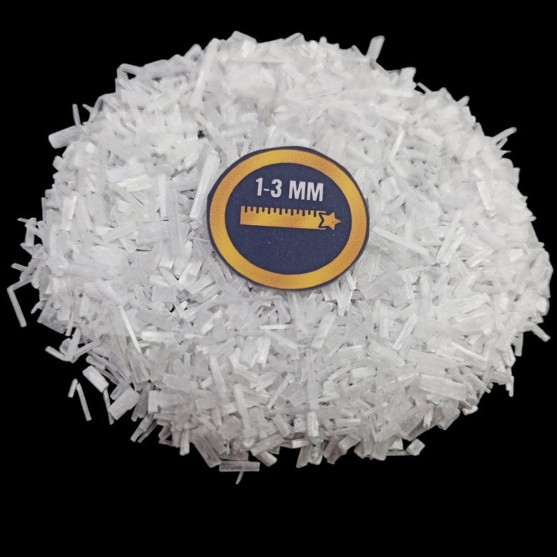 Earthmines Selenite Gemstone Crushed 1-3mm Natural Loose Stone for Orgonite, Jewelry, Reiki, Chakra Healing & Home Decor - Image 2