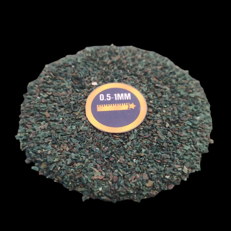 Earthmines Moss Agate Gemstone Crushed 0.5-1mm Natural Loose Stone for Resin Art, Jewelry Inlay, Reiki, Chakra Healing & Crystal Bottles - Image 2