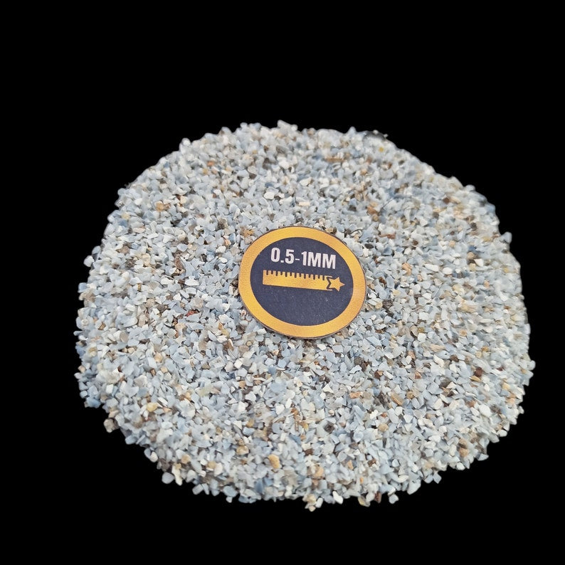 Earthmines Blue Opal Gemstone Crushed 0.5-1mm Natural Loose Stone for Resin Art, Jewelry Inlay, Reiki, Chakra Healing & Crystal Bottles - Image 2