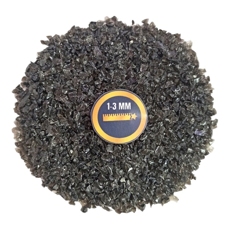 Earthmines Black Obsidian Gemstone Crushed 1-3mm Natural Loose Stone for Orgonite, Jewelry, Reiki, Chakra Healing & Home Decor - Image 4