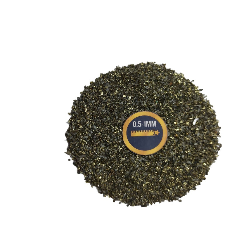 Earthmines Chalcopyrite Gemstone Crushed 0.5-1mm Natural Loose Stone for Resin Art, Jewelry Inlay, Reiki, Chakra Healing & Crystal Bottles - Image 4