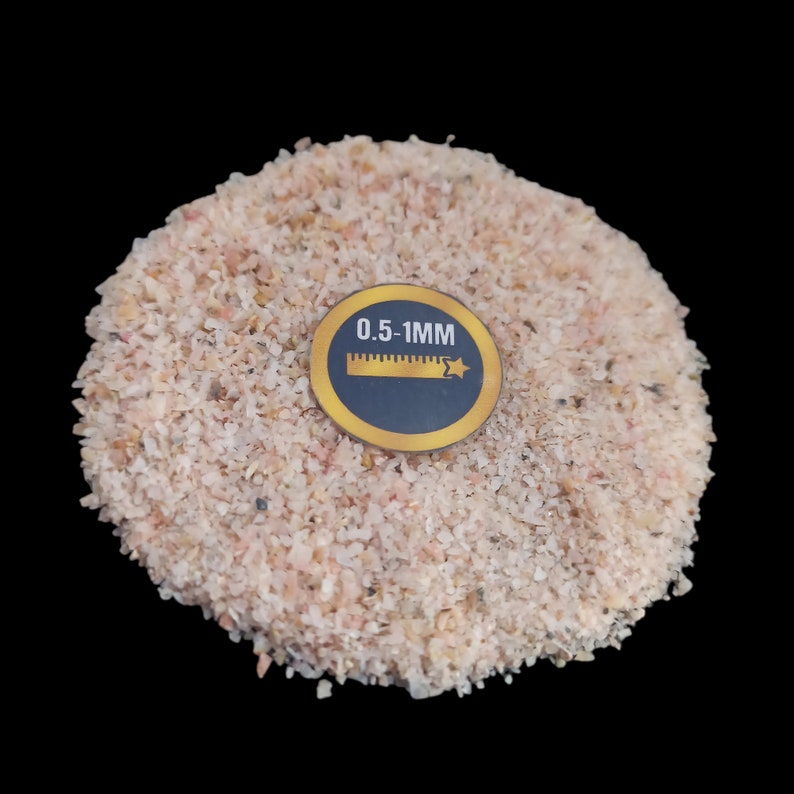 Earthmines Pink Opal Gemstone Crushed 0.5-1mm Natural Loose Stone for Resin Art, Jewelry Inlay, Reiki, Chakra Healing & Crystal Bottles - Image 2